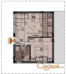 Jednoiposoban stan u izgradnji - Adice